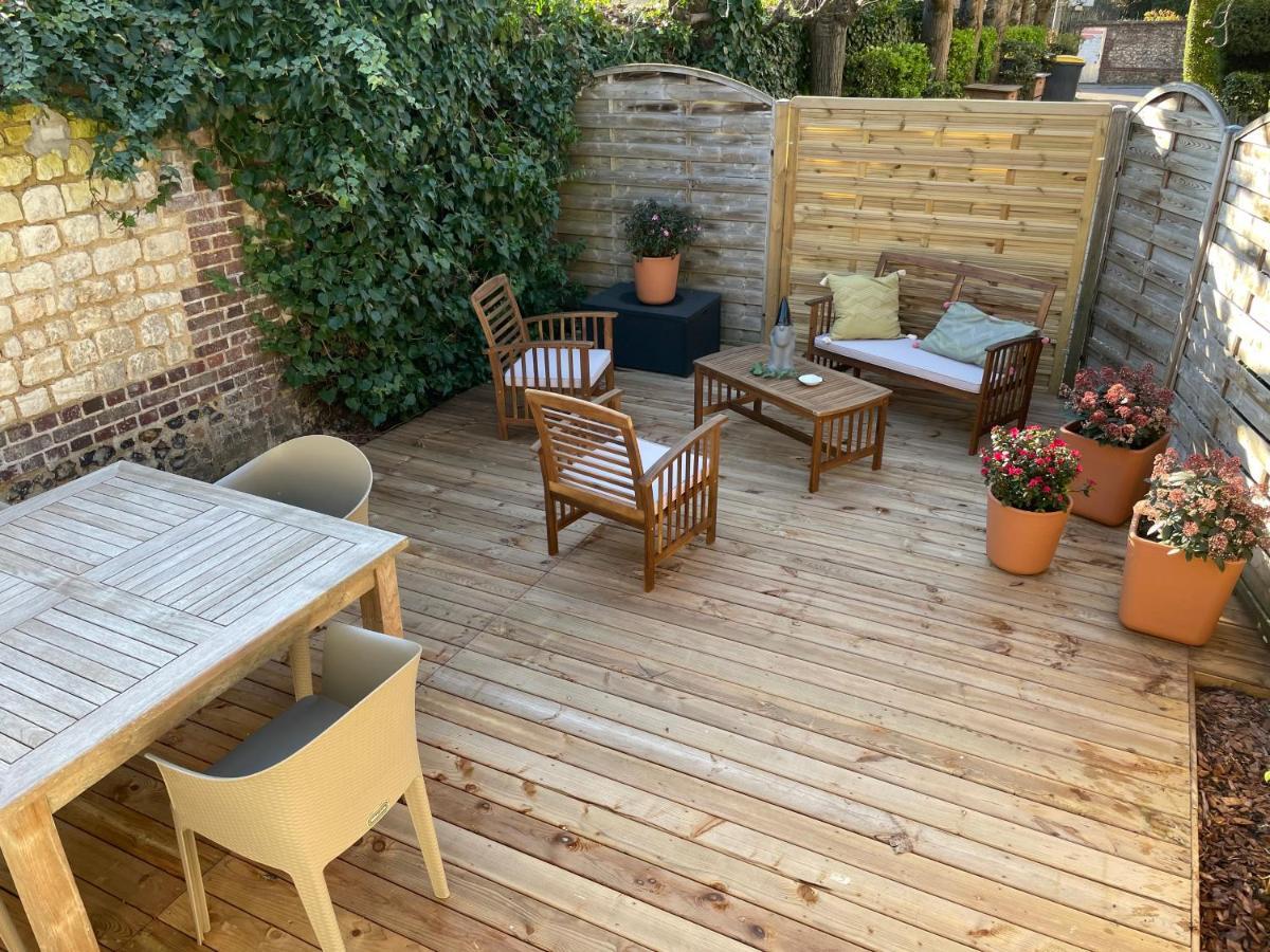 Le 102, Maison Avec Terrasse Et Parking Gare De Rouen Eksteriør bilde